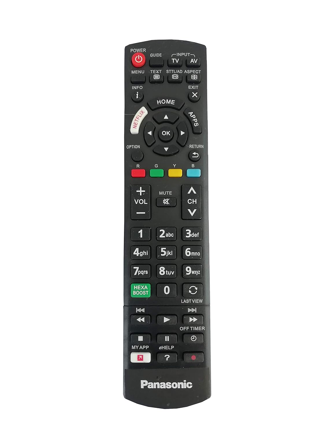 LipiWorld® Hexa Boost Netflix Function LED LCD Remote Control Compatible for Panasonic Tv Remote