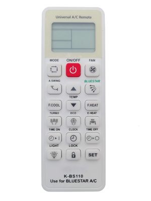 LipiWorld® K-BS110 Universal AC Remote Compatible with Bluestar AC Remote