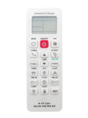 LipiWorld® K-VT138+ Universal AC Remote Compatible for VOLTAS AC Remote