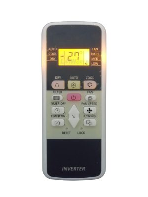 LipiWorld® 220 AC Remote Control with Display Light Compatible for HITACHI Inverter AC Remote with Backlight