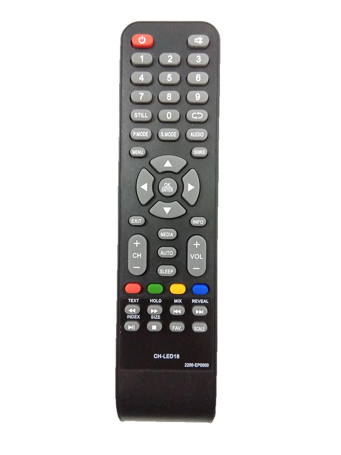 LipiWorld® 2200-EP0000 CH-LED18 LCD LED TV Remote Control Compatible for TAKAI
