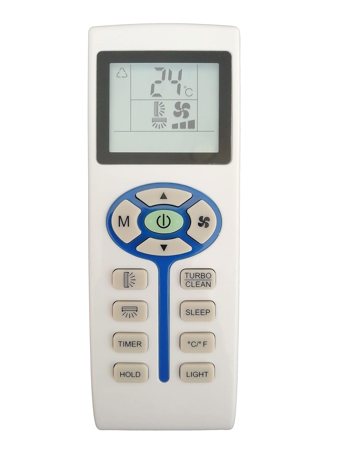LipiWorld® 166 AC Remote Control with Display Light Compatible for Lloyd AC Remote with Backlight