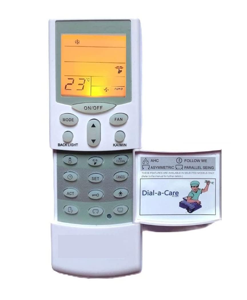 Lipiworld® VE-68 AC Remote with Backlight & Timer Compatible for HITACHI AC Remote