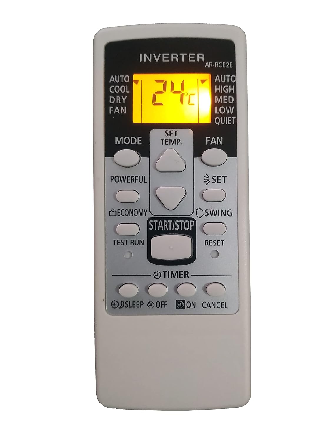 LipiWorld® 113B AR-RCE2E AC Remote Control with Display Light Compatible for O General AC Remote with Backlight