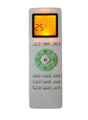 LipiWorld® 233 (Turbo) AC Remote Control with Display Light Compatible for Lloyd AC Remote with Backlight