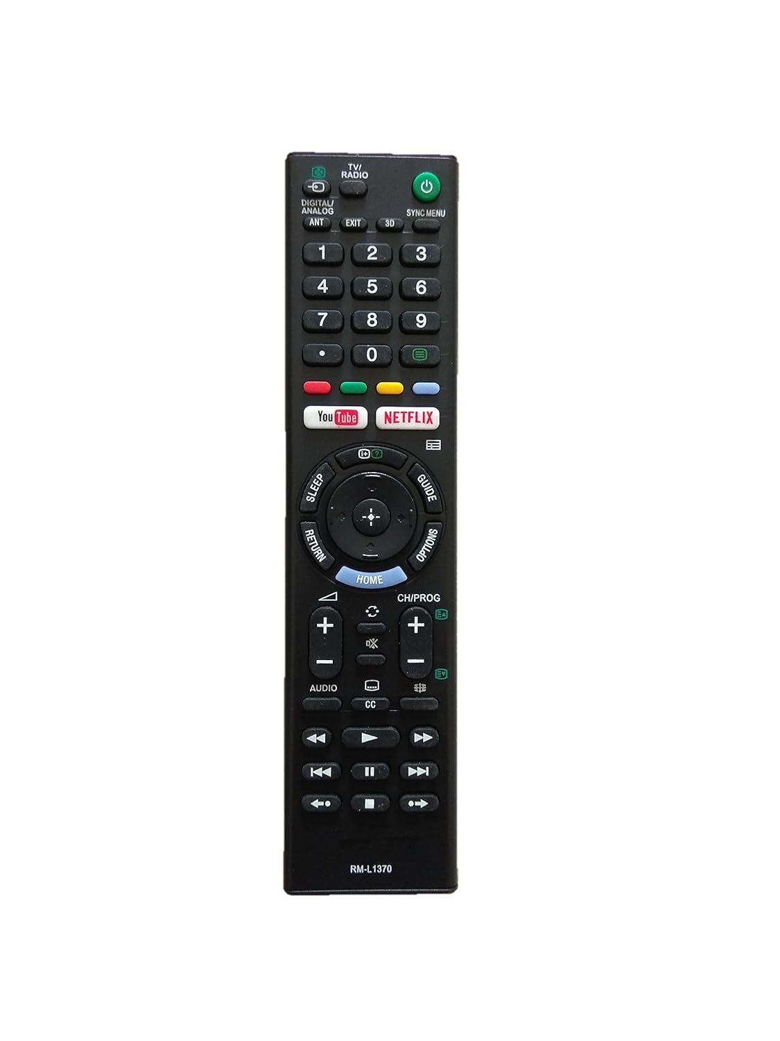 LipiWorld® RM-L1370 Remote Control Compatible for LCD LED TV Sony YouTube & Netflix