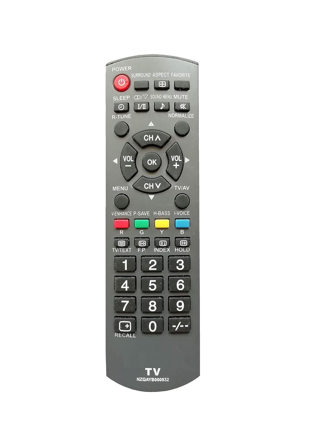 LipiWorld® N2QAYB000932 LCD LED Remote Control Compatible for LCD LED Panasonic Tv Remote