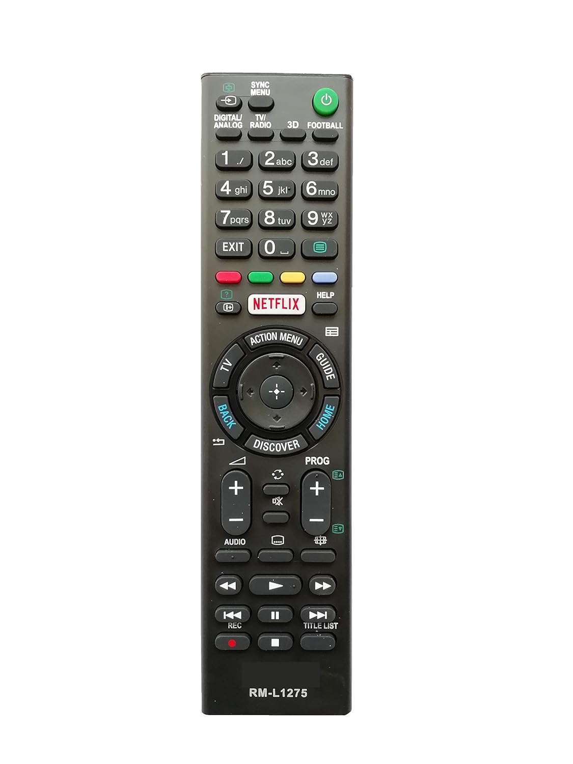 LipiWorld® RM-L1275 Remote Control Compatible for Sony Smart TV LED TV Function with 3D Football