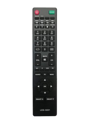 LipiWorld® LED-3221 LCD LED TV Remote Control Compatible for INTEX Tv Remote