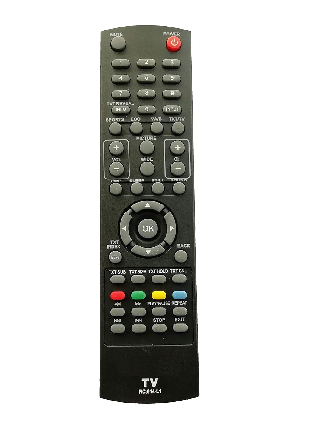 LipiWorld® RC-914-L1 LCD LED TV Remote Control Compatible for Panasonic Tv Remote