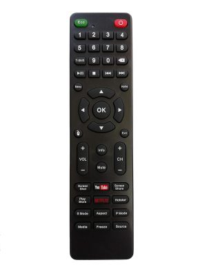 LipiWorld® LCD LED Smart TV Remote Control Compatible for with Function Netflix YouTube HM