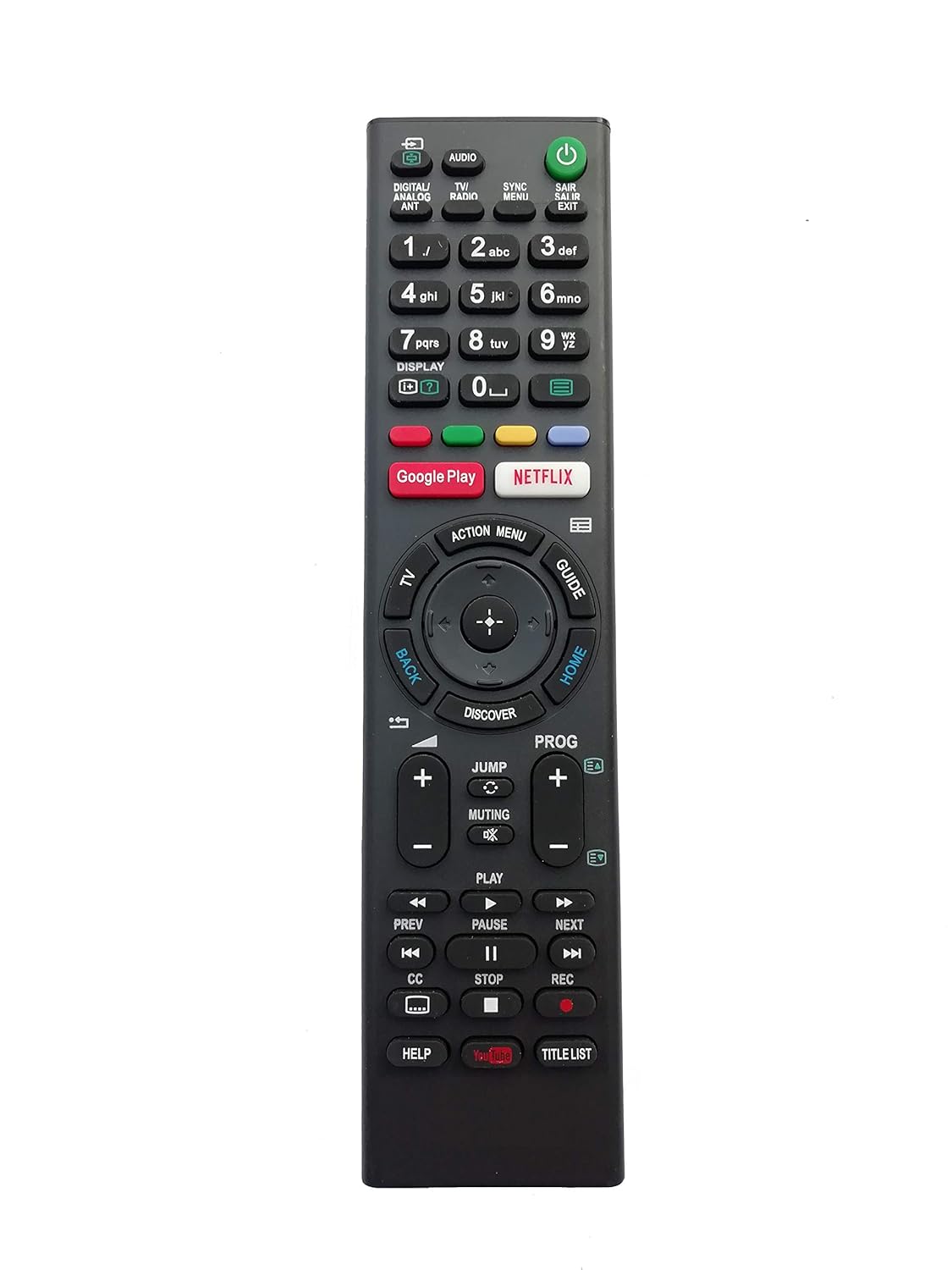 LipiWorld® RM-L1351 Remote Control for Sony Smart Android TV with GooglePlay, Netflix and YouTube Function
