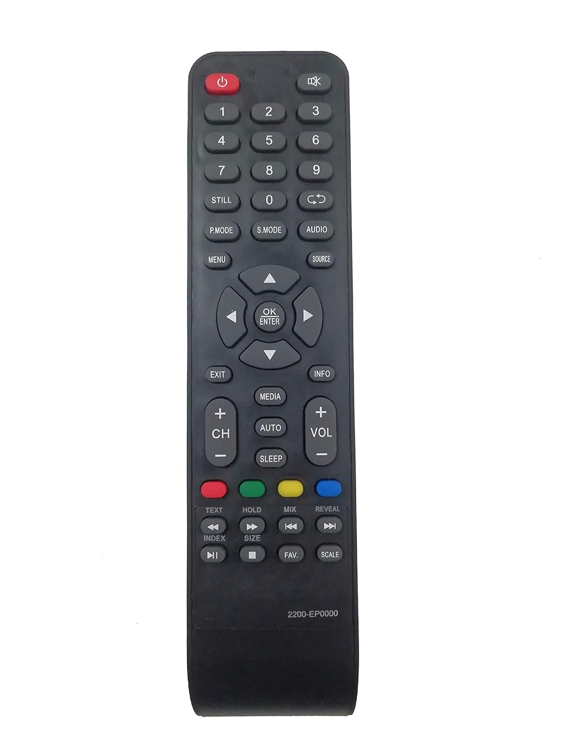 LipiWorld® 2200-EP0000 LCD LED TV Remote Control Compatible for Worldtech Tv Remote