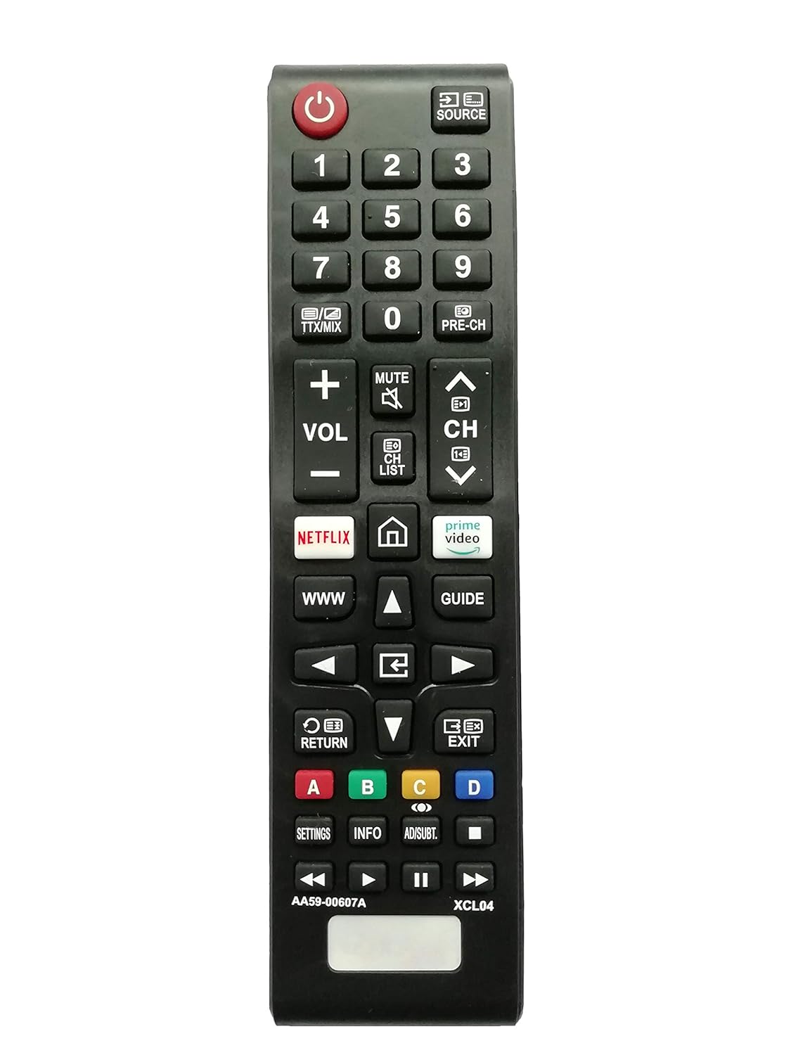 LipiWorld® AA59-00607A 4K Ultra HDTV LCD LED Smart TV Remote Control (AA5900607A) with Netflix Function Compatible for Samsung