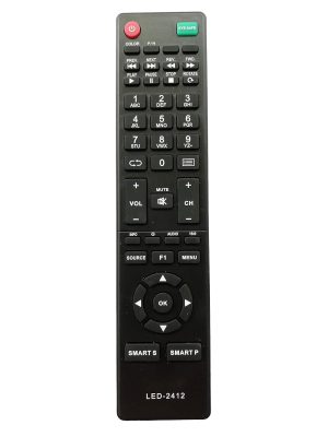 LipiWorld® LED-2412 LCD LED Smart TV Remote Control Compatible for Intex Tv Remote