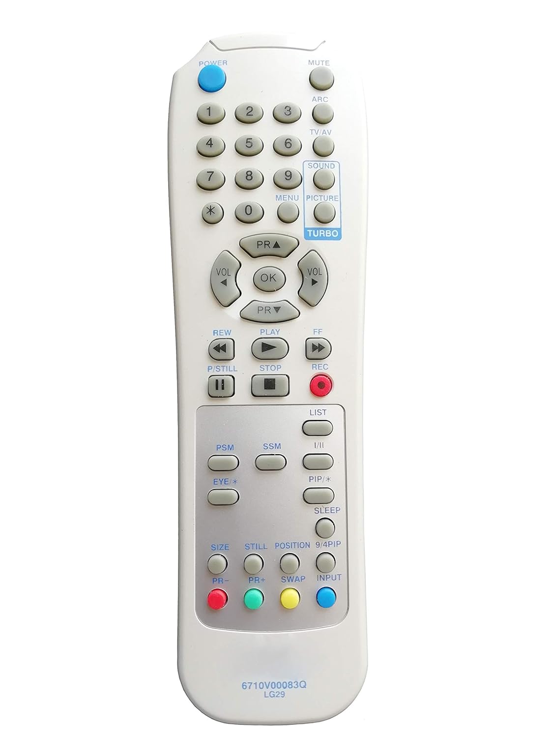 LipiWorld® LG29 6710V00083Q TV Remote Control Compatible for LG TV
