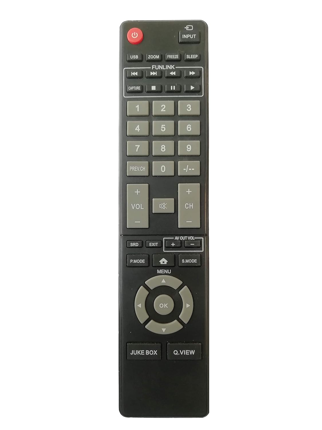 LipiWorld® LED LCD Smart TV Remote Controller Compatible for VISIONTEK