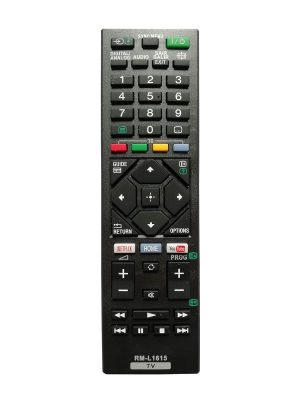 LipiWorld® RM-L1615 LED LCD Smart TV Remote Control (RMT-TX100D RMT-TX101D RMT-TX100E RMT-TX101E RMT-TX102D RMF-TX200E and More) Compatible for Sony with Function YouTube Netflix
