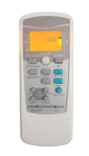 LipiWorld® 25 (3D Auto) AC Remote Control with Display Light Compatible for Mitsubishi AC Remote with Backlight