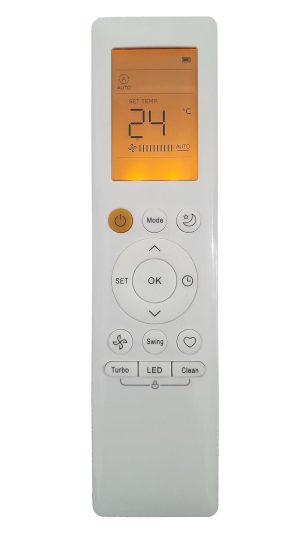 LipiWorld® 265 AC Remote Control with Display Light Compatible for Midea AC Remote with Backlight