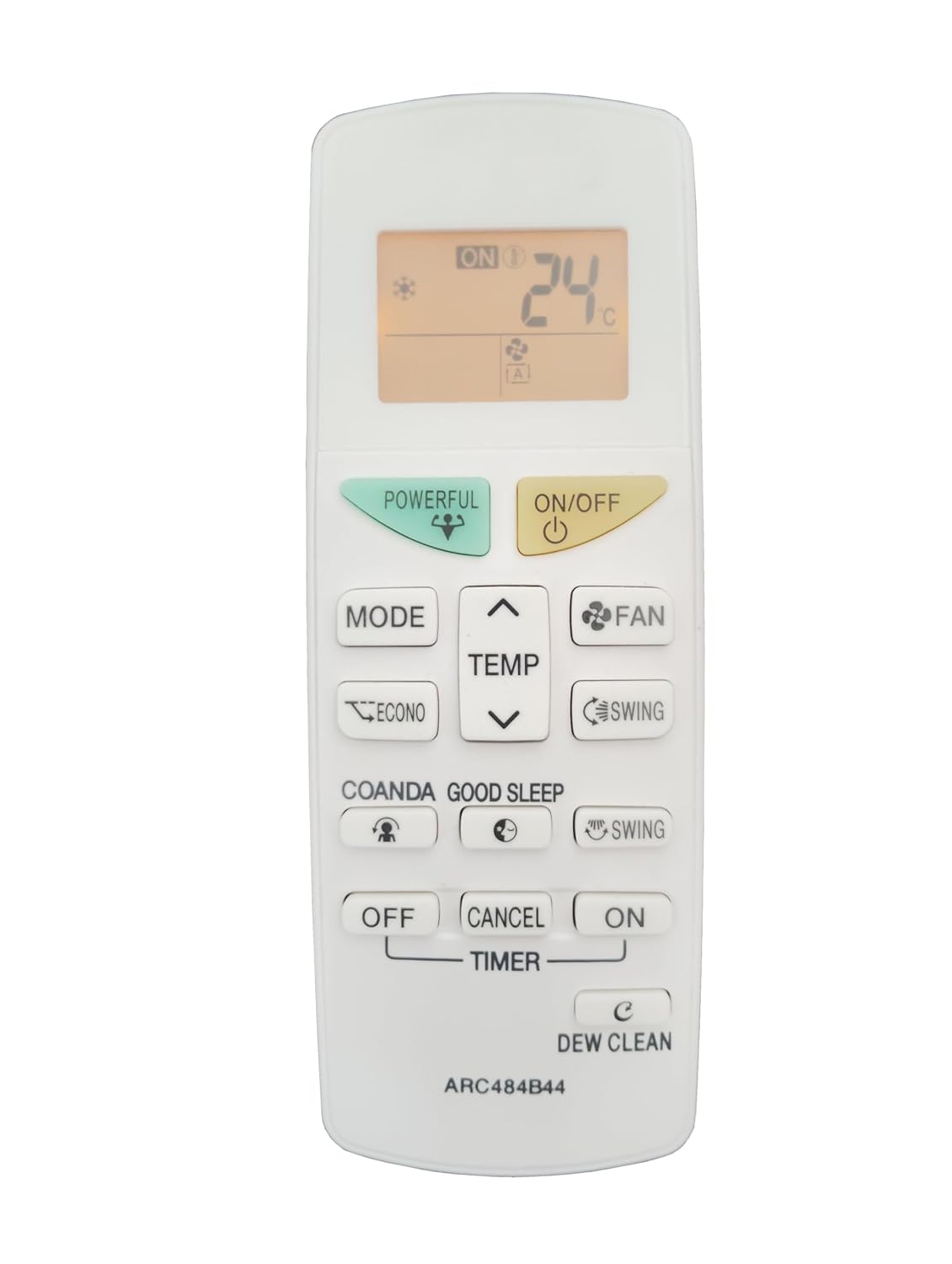 LipiWorld® 132LO ARC484B44 AC Remote Control with Light Compatible for DAIKIN AC Remote