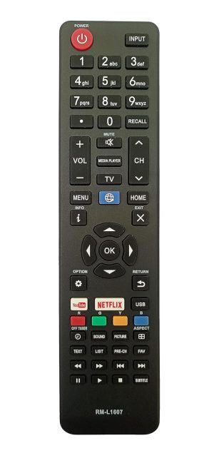 LipiWorld® RM-L1607 LED LCD Smart TV Universal Remote Control Compatible for SANYO Tv Remote