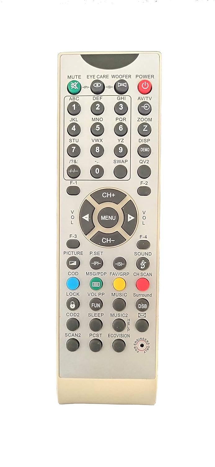 LipiWorld® S-210 Crt Tv Universal Remote Control Work with Almost All Compatible for Sansui