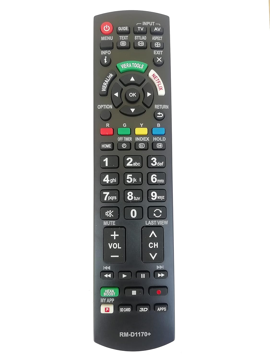 LipiWorld® RM-D1170+ LED LCD Universal Remote Control Compatible for Panasonic Tv Remote