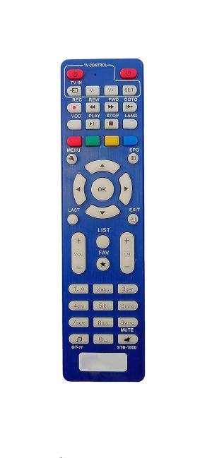 LipiWorld® GT-11 STB-1000 HD Set Top Box Remote Control Compatible for GTPL -Blue