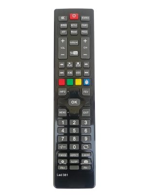 LipiWorld® LED 361 LCD Smart TV Universal Remote Control Compatible for All Non Branded/Local/Chinese LED LCD