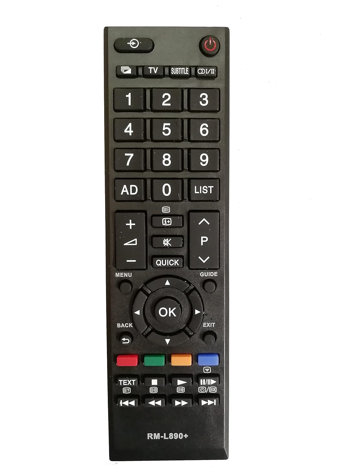LipiWorld RM-L890+ LED LCD Smart TV Universal Remote Control Compatible for Toshiba Remote Controller