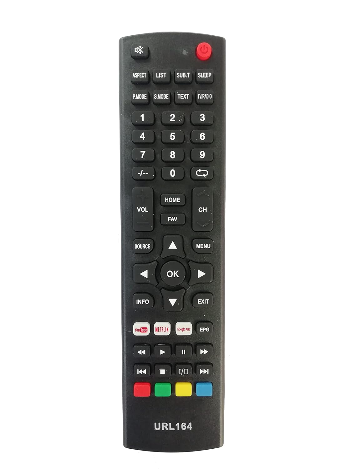LipiWorld® URL164 LED LCD Smart TV Remote Control Compatible for VU