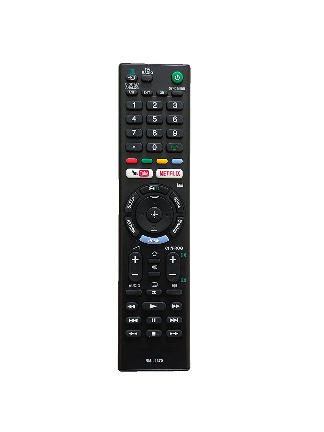 LipiWorld® LED LCD Smart TV Work with All Most Universal Remote Control with Netflix Function Compatible for Sony Bravia RM-L1370