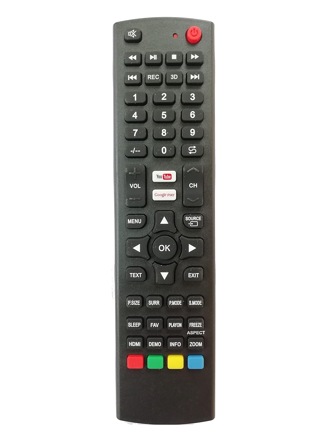 LipiWorld® LED LCD Smart TV Universal Remote Control (ON-79 ON-87 ON-98 ON-102 1677) Compatible for Onida