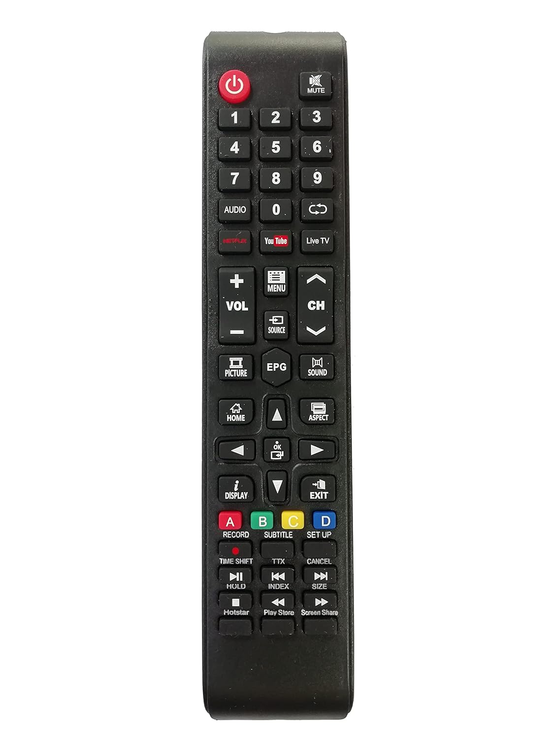 LipiWorld® LCD LED Smart TV Universal Remote Control with Netflix YouTube Function Compatible for CEMEX