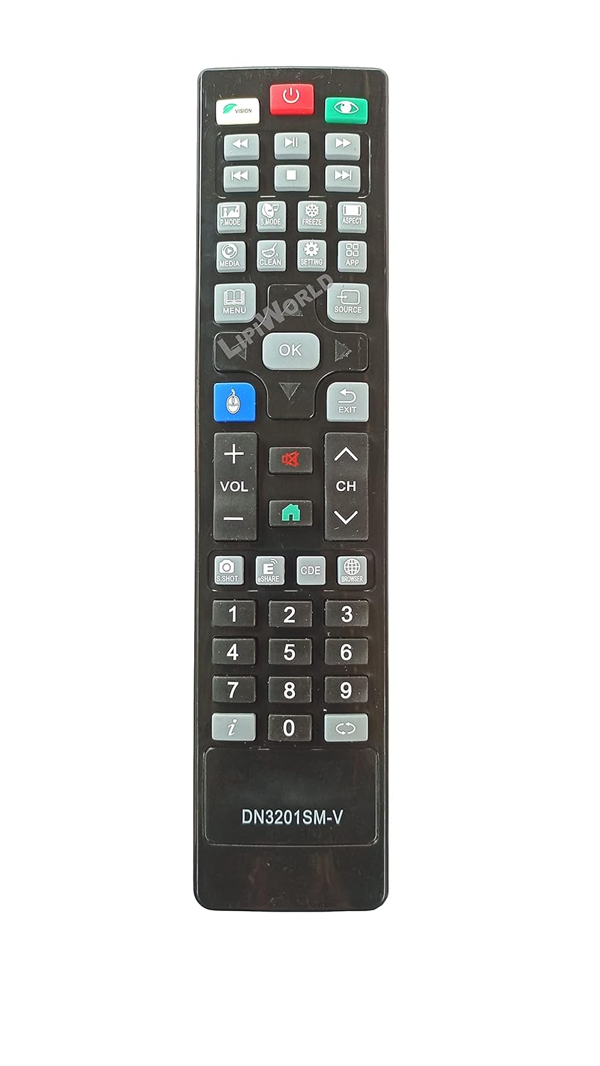 LipiWorld® Led LCD TV Remote Control Compatible for Hyundai Led Remote