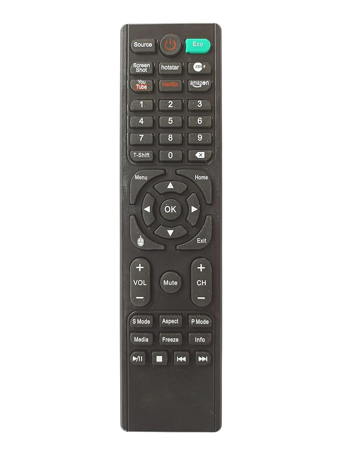 LipiWorld® LED Smart TV Remote Control Compatible for Mitsun Tv Remote