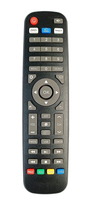 LipiWorld® Led LCD Remote Control with Zee5 SonyLiv Hotstar Function Compatible for Hyundai TV Remote