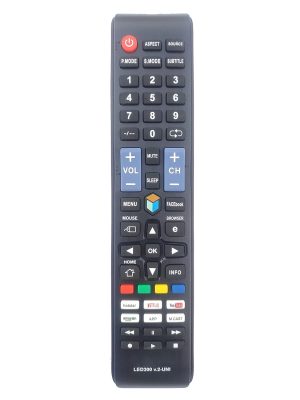 LipiWorld® LED300 V.2-UNI LCD Smart TV Universal Remote Control with Netflix Hotstar YouTube Function Compatible for Non Branded/Local/Chinese LED LCD