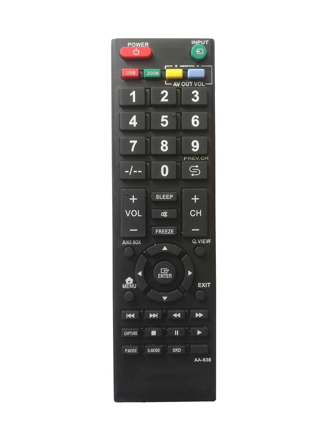 LipiWorld® AA-838 LED Smart TV Remote Control Compatible for Speedcon Tv Remote