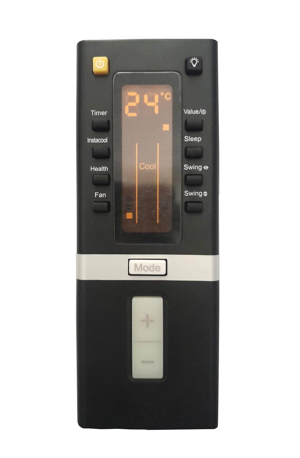 LipiWorld® 204B AC Remote Control with Display Light Compatible for BPL AC Remote with Backlight