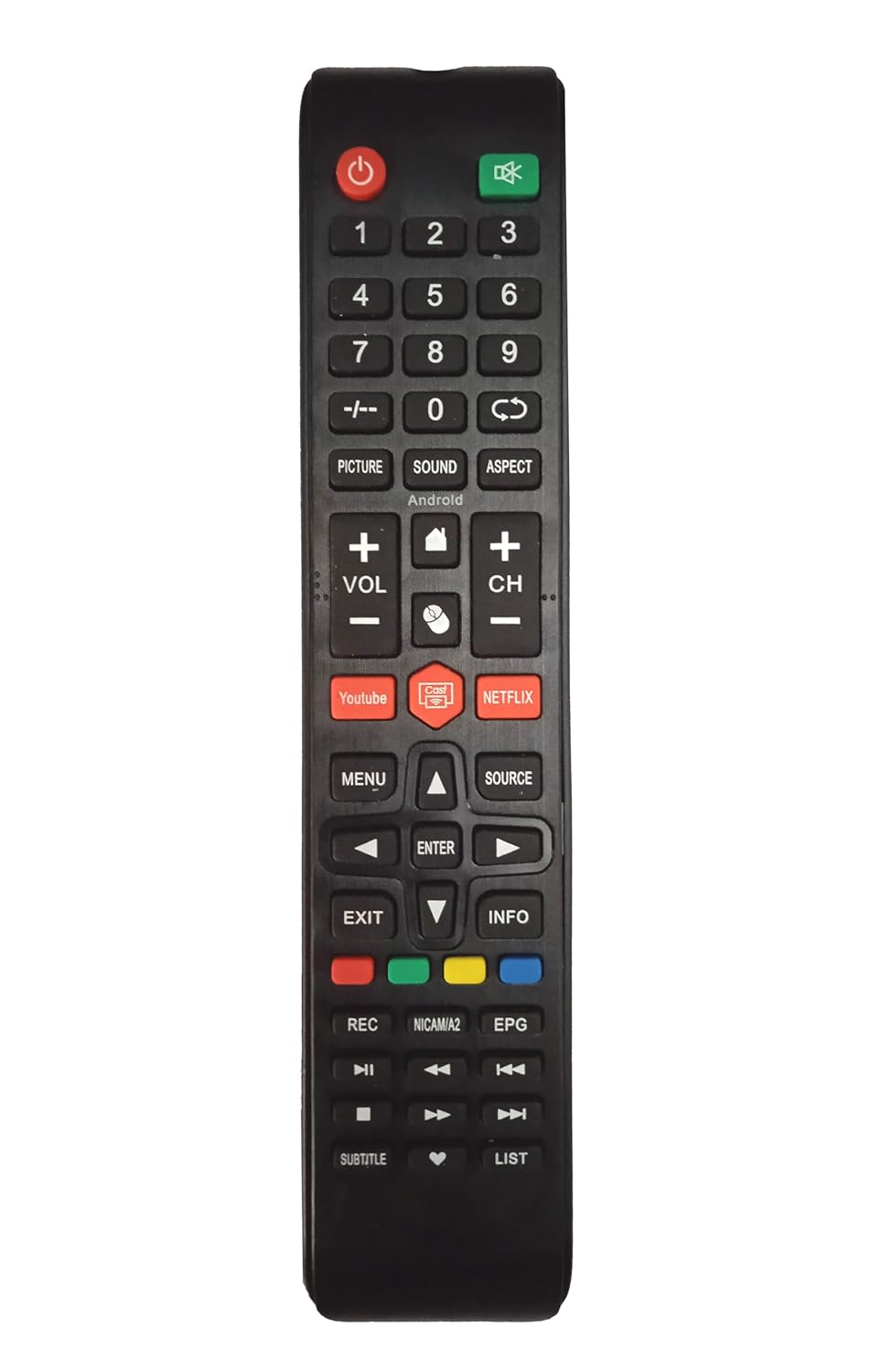 LipiWorld® LED Smart TV Remote Control Compatible for Itel Tv Remote