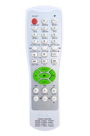 LipiWorld® Home Theater System Universal Remote Control Compatible for F & D Home Theater Remote F700U / F700UF / F3000U / A530U / A555U / A-111U / F-900U / F6000U -White