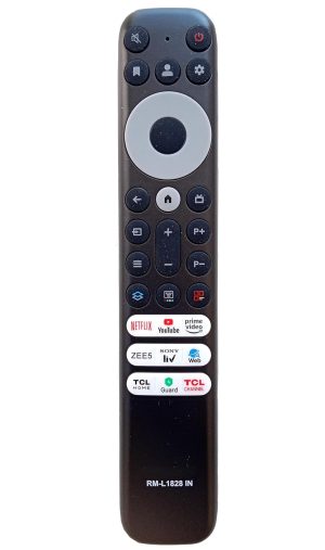 LipiWorld® RM-L1828 LED Smart TV Universal Remote Control (NO Voice) Compatible-TCL Led Tv Universal Remote (Please Check Second Image) Compatible for TCL Tv Remote