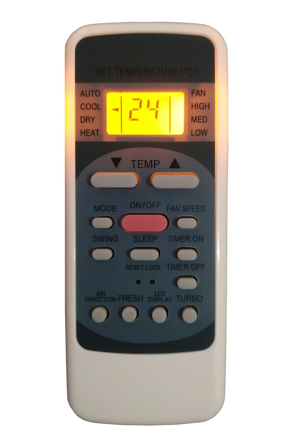 LipiWorld® 12 AC Remote Control with Display Light Compatible for VOLTAS AC Remote with Backlight