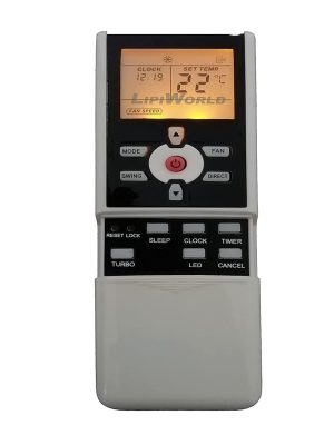 LipiWorld® 55 AC Remote Control with Display Light Compatible for Kenstar AC Remote with Backlight