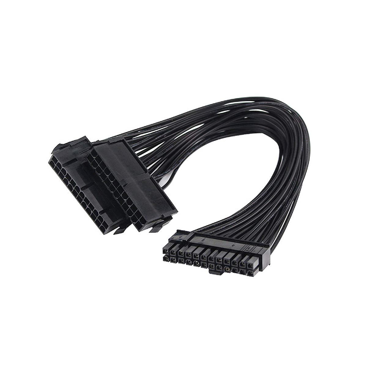 LipiWorld® 24 Pin Dual PSU Power Supply Splitter Extension Synchronizer Adapter Male to Female ATX Motherboard Cable for Mining - Image 2