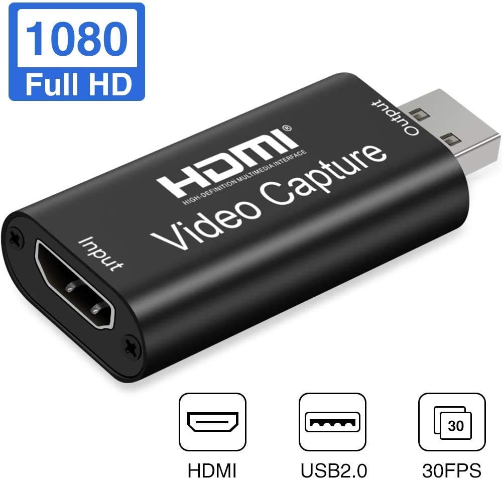 LipiWorld® Game Capture Cards Audio Video Capture Cards 1080P HDMI to USB Record to DSLR Camcorder Action Cam,Computer for Gaming, Streaming, Teaching, Video Conference or Live Broadcasting - USB 2.0 - Image 8