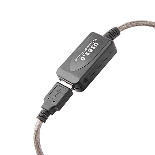 LipiWorld® USB 2.0 Active Extension Repeater Cable Male to Female Cord Adapter For All extend USB devices-printer/Scanners/Mouse/Keyboard etc-Active Cable (5Meter) - Image 2