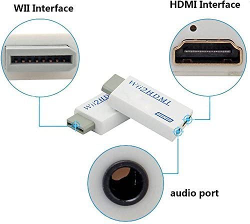 LipiWorld® Wii to HDMI 1080P Converter Wii2HDMI Adapter 3.5mm Audio Video Output Full HD 1080P Output - Image 3